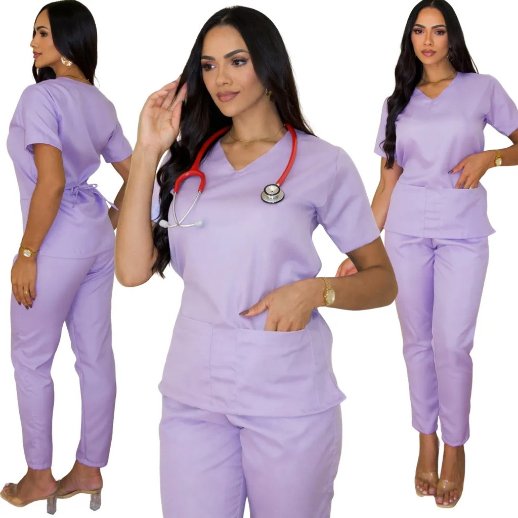 Pijama Hospitala Scrub Conjunto Cirúrgico Uniforme Privativo