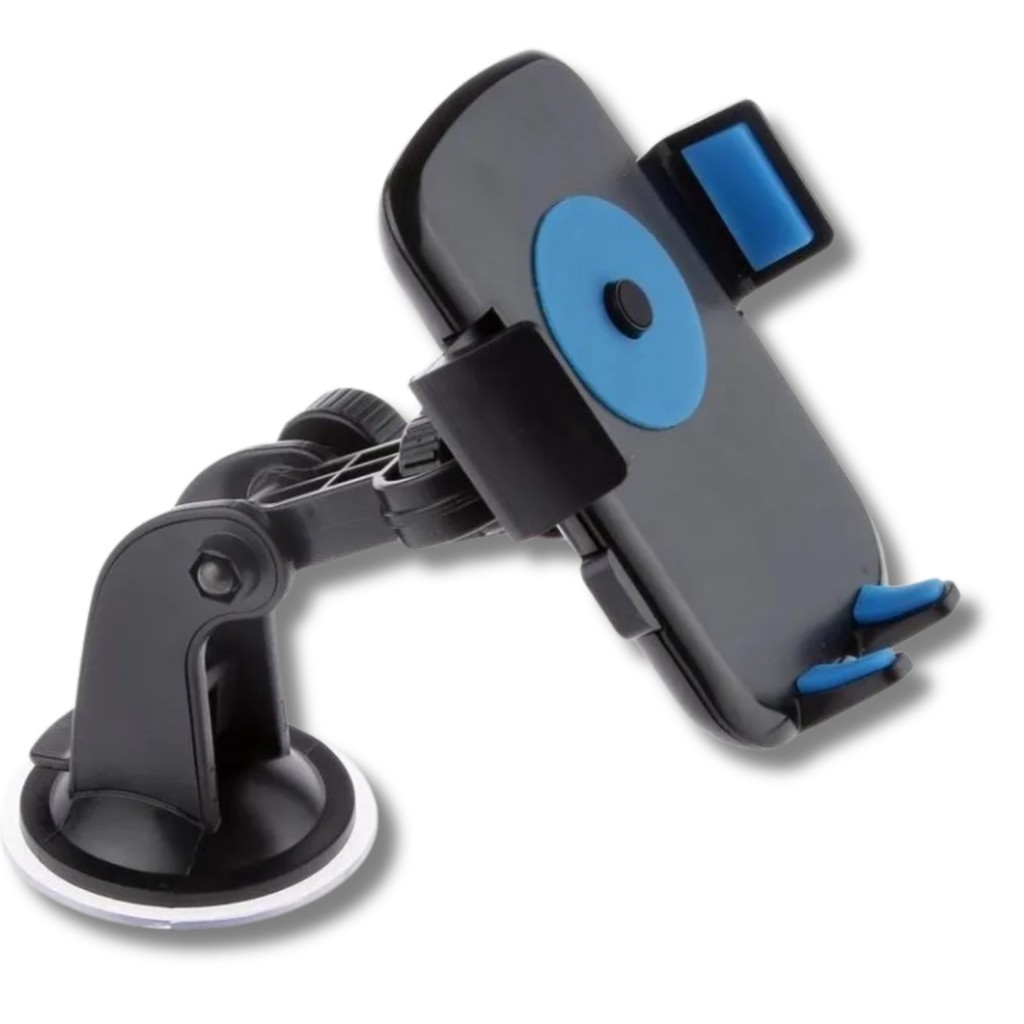 Suporte Veicular Universal para Celular com Rotação 360° Fixação em Painel ou Vidro