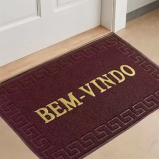 Tapete Capacho Bem Vindo 60x120cm Emborrachado Para Porta Entrada Boa Qualidade Zon