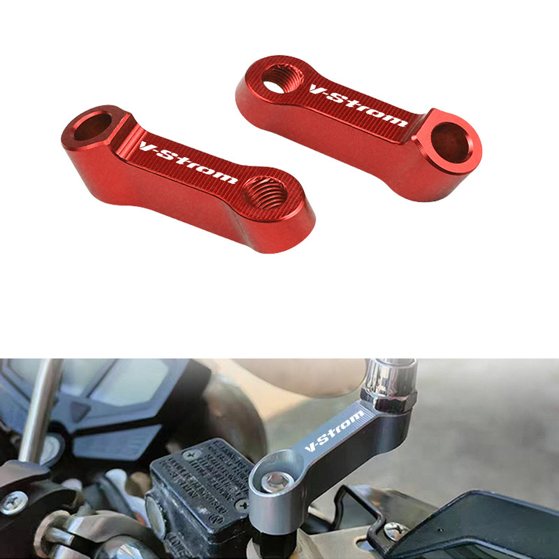 Espelhos Da Motocicleta Riser Suporte De Extensão Para Suzuki V-strom 650 1000 1050 XT DL250 DL650 DL1000 VSTROM Espelho