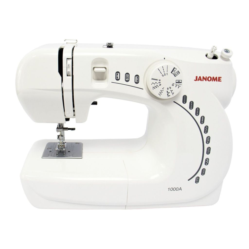 Máquina de Costura Janome 1000A Compacta Portátil Braço Livre