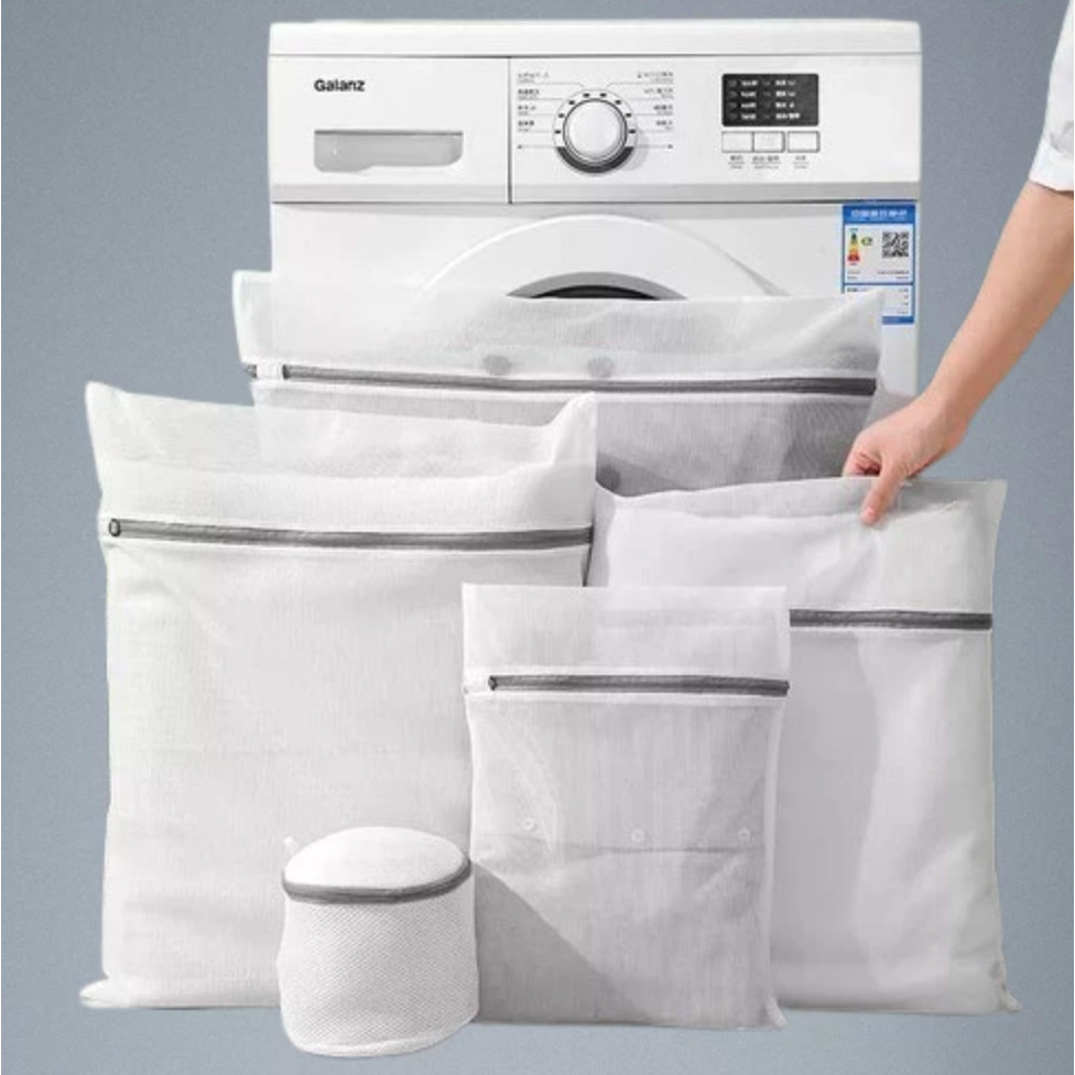 Kit Com 5 Sacos De Lavar Roupas Protetor De Roupa Íntima Lingerie Na Maquina Roupa EspecialLavanderia