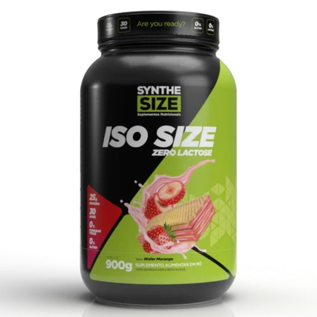 Whey Iso Size Zero Lactose Pote 900g SyntheSize