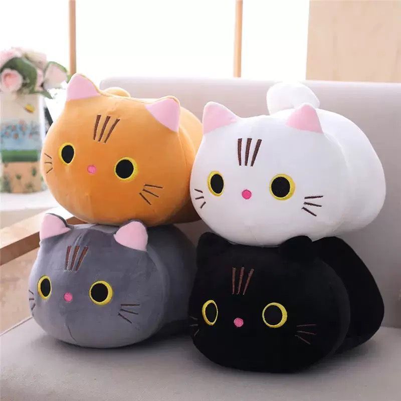 Gatinho de Pelúcia 30cm – Almofada Fofa e Antialérgica | Decoração e Presente Infantil