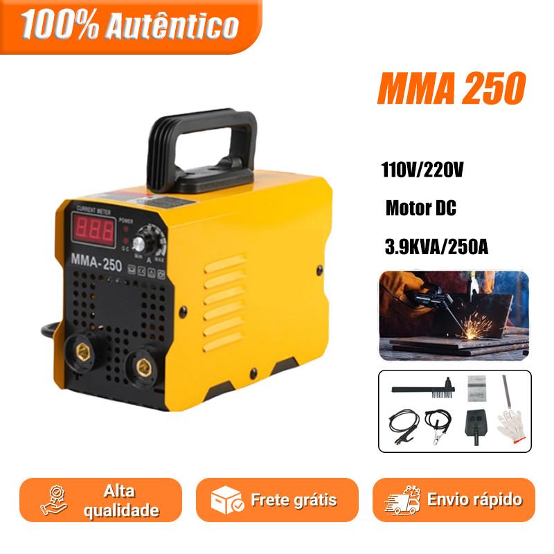 Máquina de Solda Inversora IGBT Portátil MMA-250 110V/220V