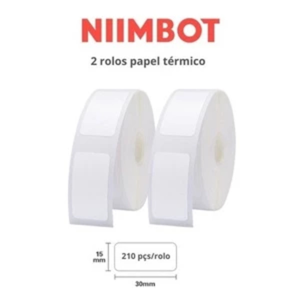 Kit1/2 Papel Etiqueta Niimbot D110 D101 D11 15x30mm