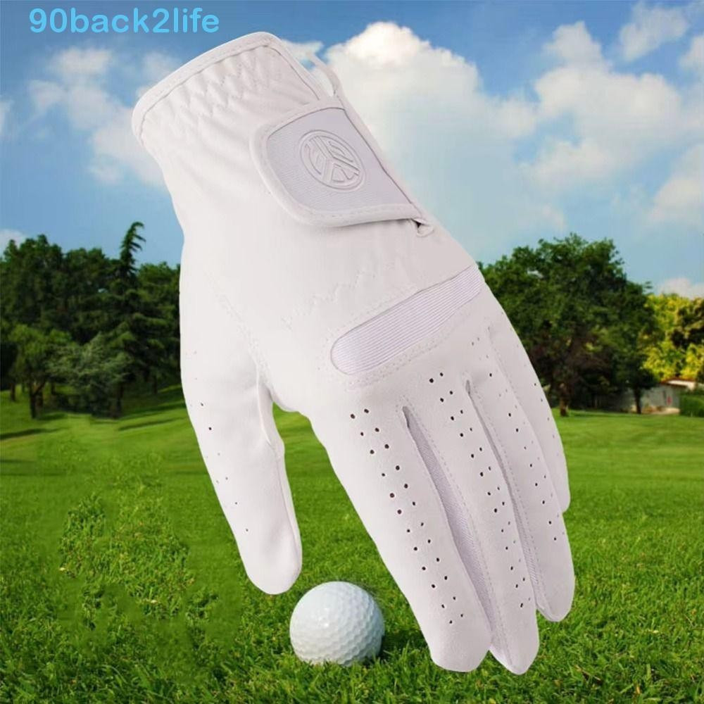 Luva De Golfe Esportiva Masculina BRBLIFE , De Couro De Pele De Carneiro Respirável , Luvas Brancas Antiderrapantes