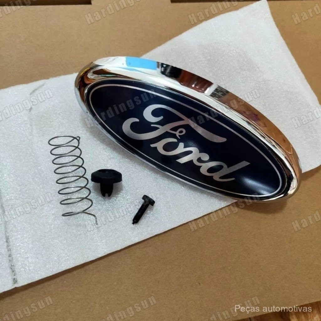 Adesivo de Emblema Frontal para Ford Focus MK2 2005-2011, Grelha com Trava de Mola 2S7Y8216AA 3M518C161AA T16X UNOO