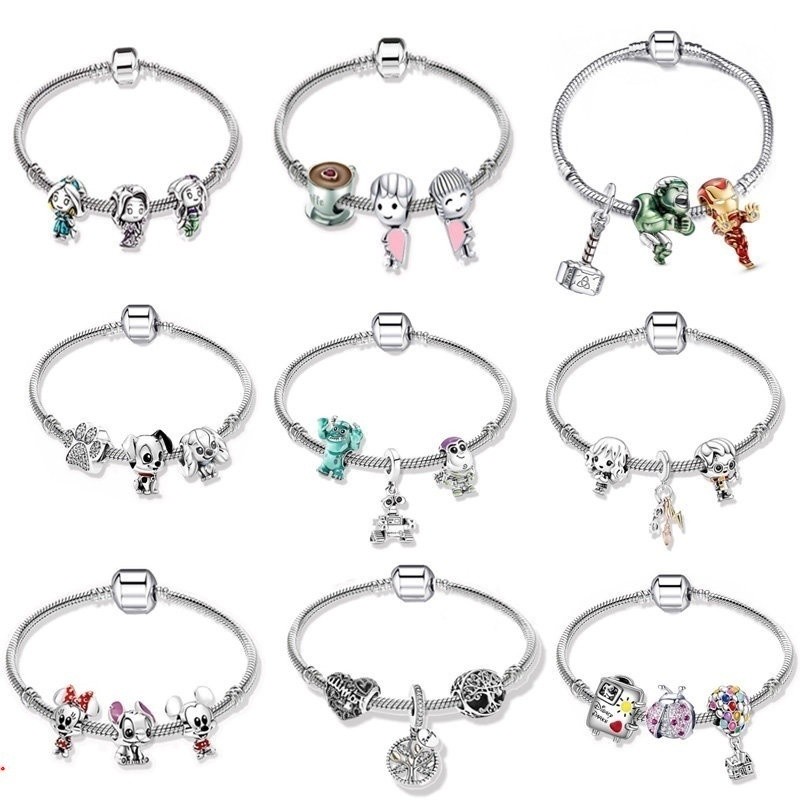 Vários pingentes de pulseira bonitos (18cm-20cm)