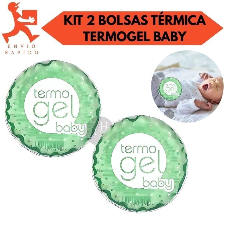 Kit 2 Bolsas Termo Gel Baby Compressa Térmica Quente Fria Alivio de Dor Para Bebês Crianças Recém Nascidos
