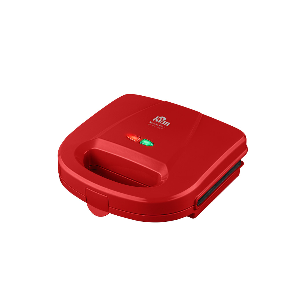 Sanduicheira Grill Kian Antiaderente Vermelho 750w - 127v
