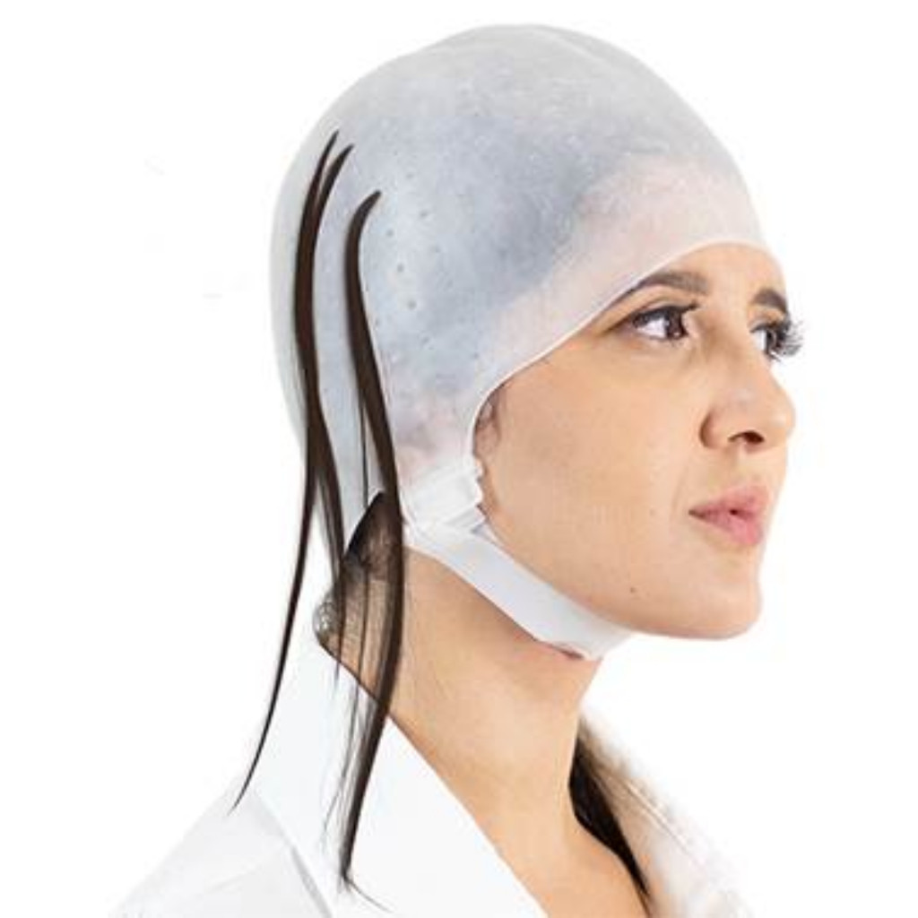 TOUCASILICONE TOUCA DE SILICONE COM VELCRO SANTA CLARA MECHAS LUZES COLORAÇÃO TINTURA REFLEXO TONALIZAÇÃO