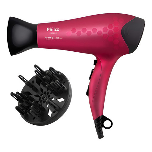 Secador de Cabelo PSC2350  Íons Tourmaline 2200W Bivolt Philco