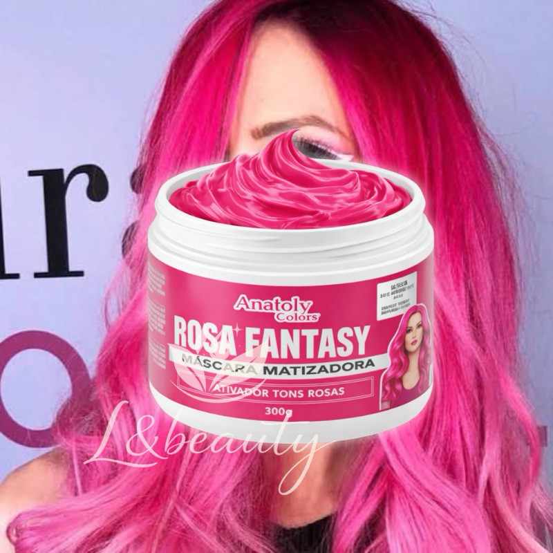 Máscara Matizadora Pink Rosa  300gr - Anatoly