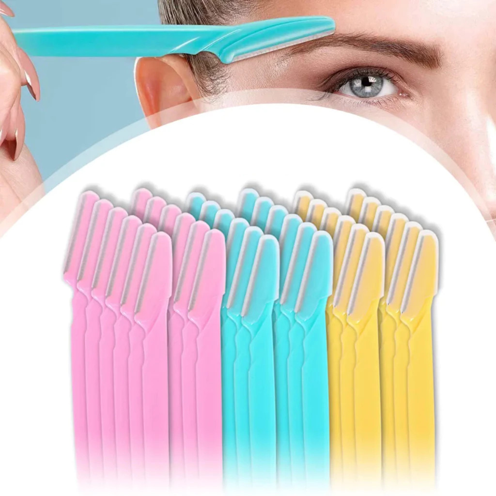 Lâmina Sobrancelha e Rosto Navalha Navalhete para Depilação Facial sobrancelhas buço e axila Navalha Depilação