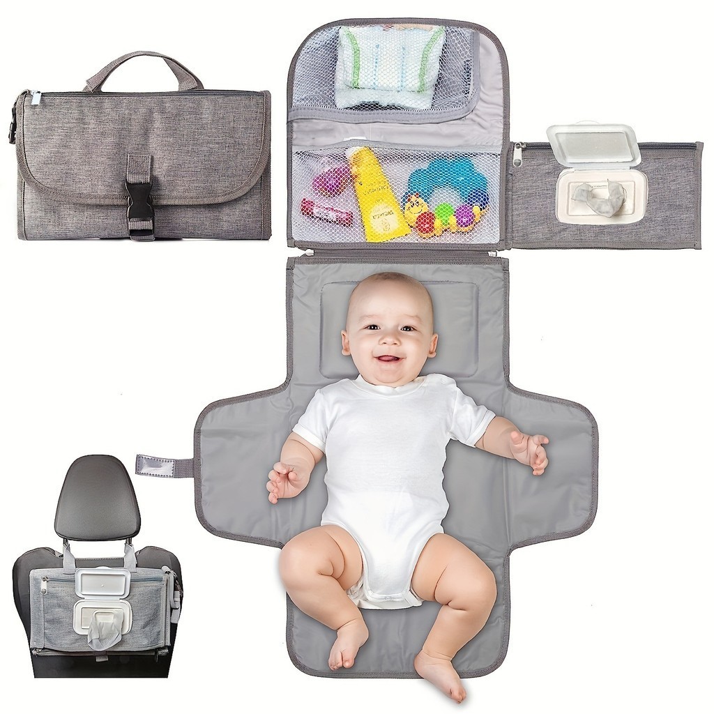Bolsa Portátil P/ Troca De Fralda Do Bebê Multifuncional À Prova D'água Organizador Passeio e Viagem