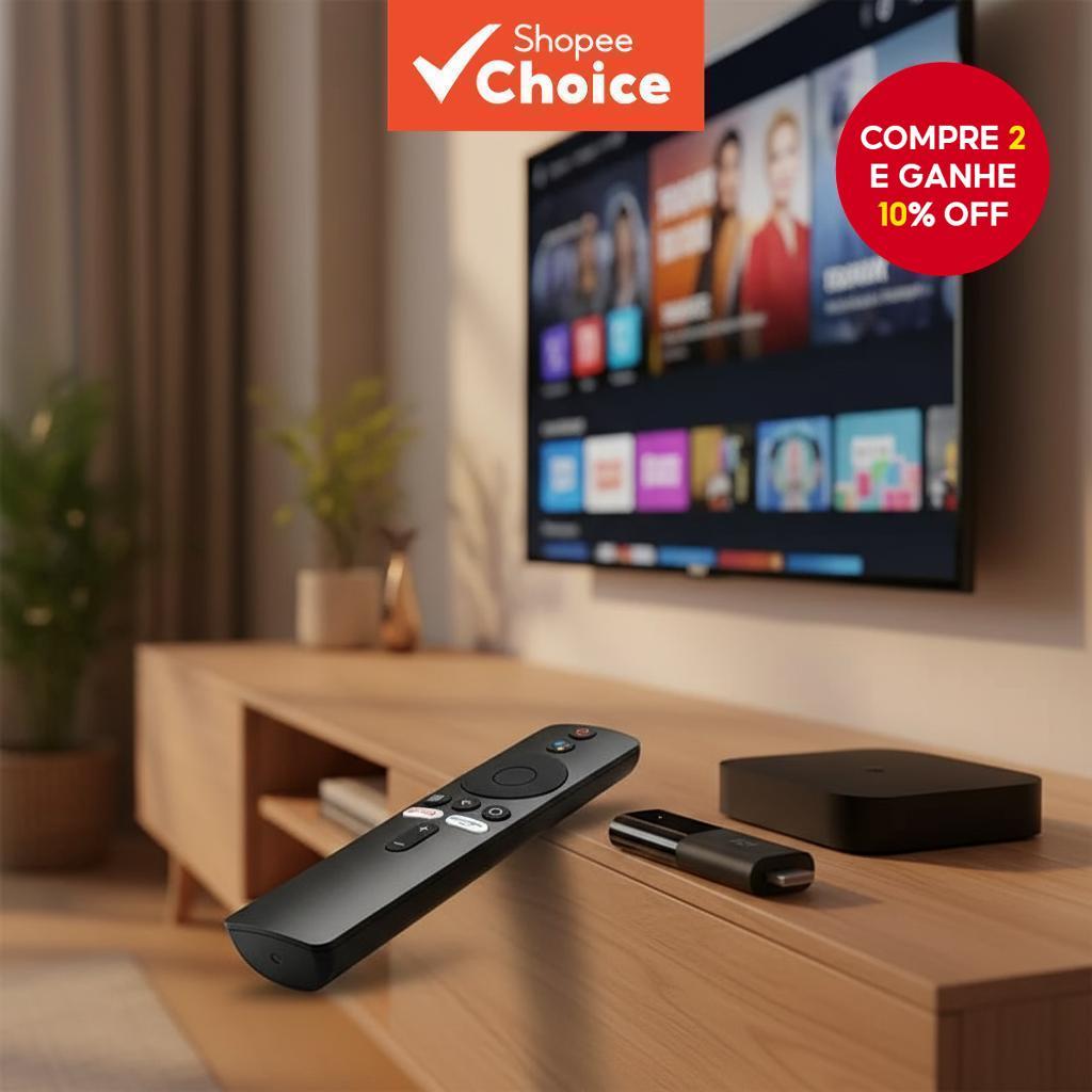  Xiaomi Mi TV Stick/Mi Box 4S 4K Controle Remoto de Voz Bluetooth Substituto