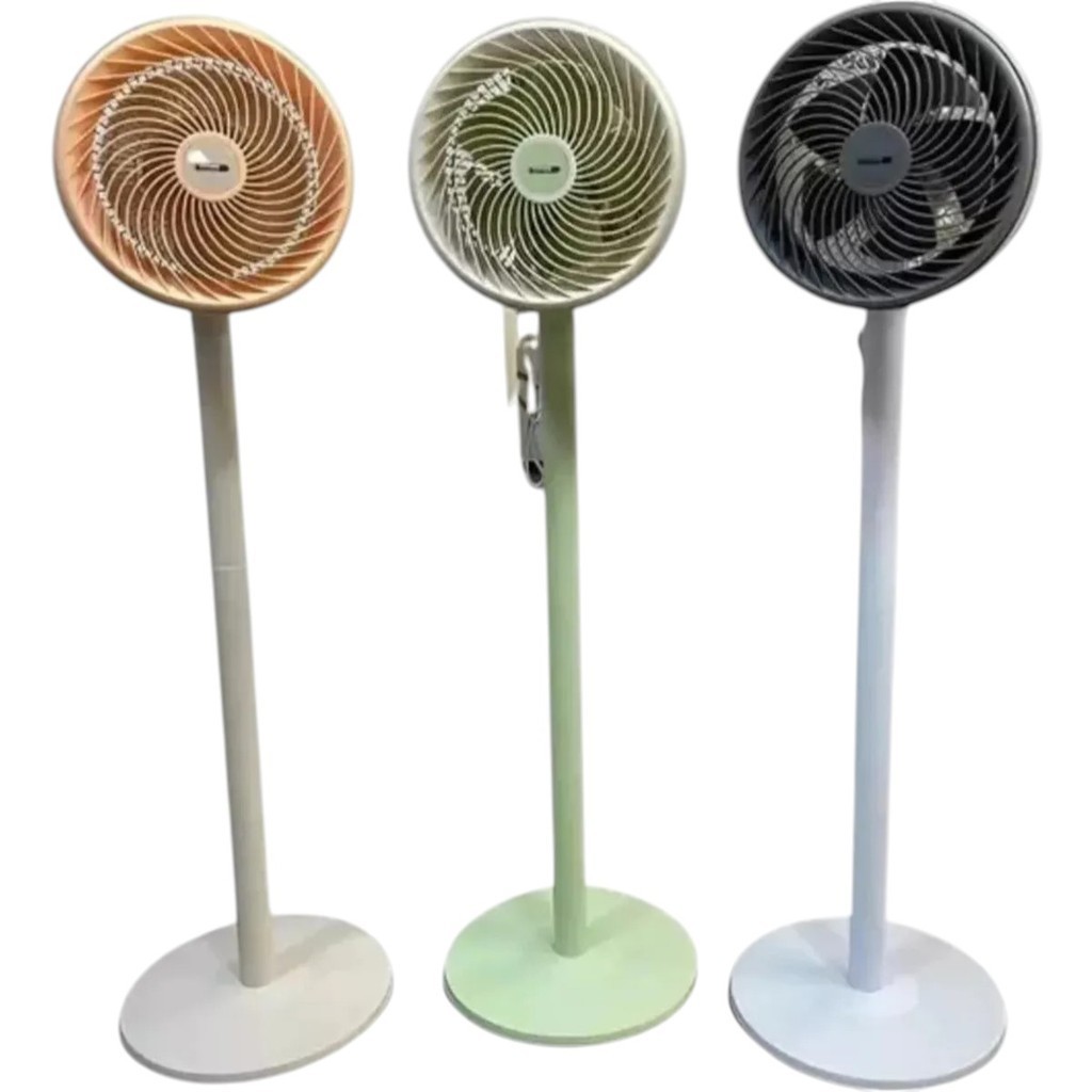 Ventilador Doméstico Seguro e Potente de Circulação 100W De Potencia Econômico 127V Nas Cores Verde Cinza Salmão FS 111