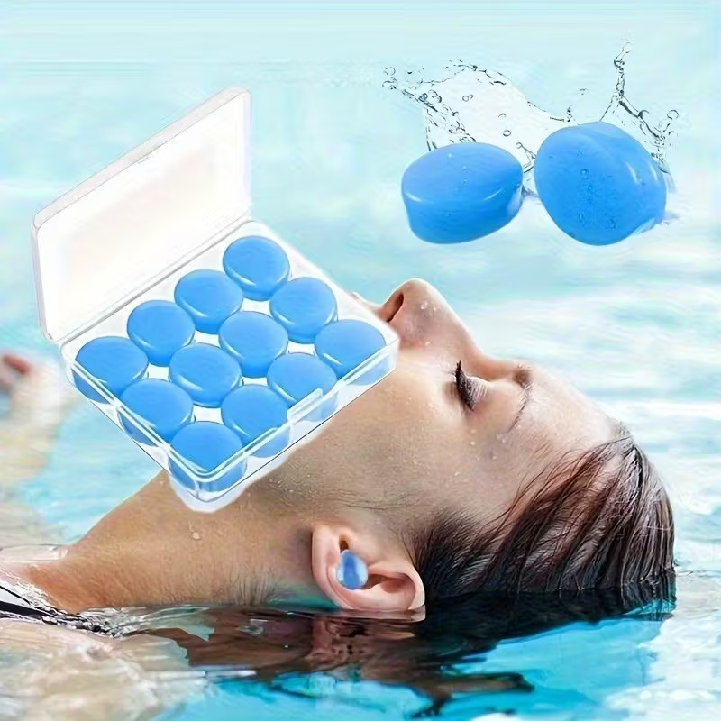 Protetores Auriculares Macios para Dormir, Protetores Auditivos de Silicone Moldáveis Reutilizáveis com Redução de Ruído