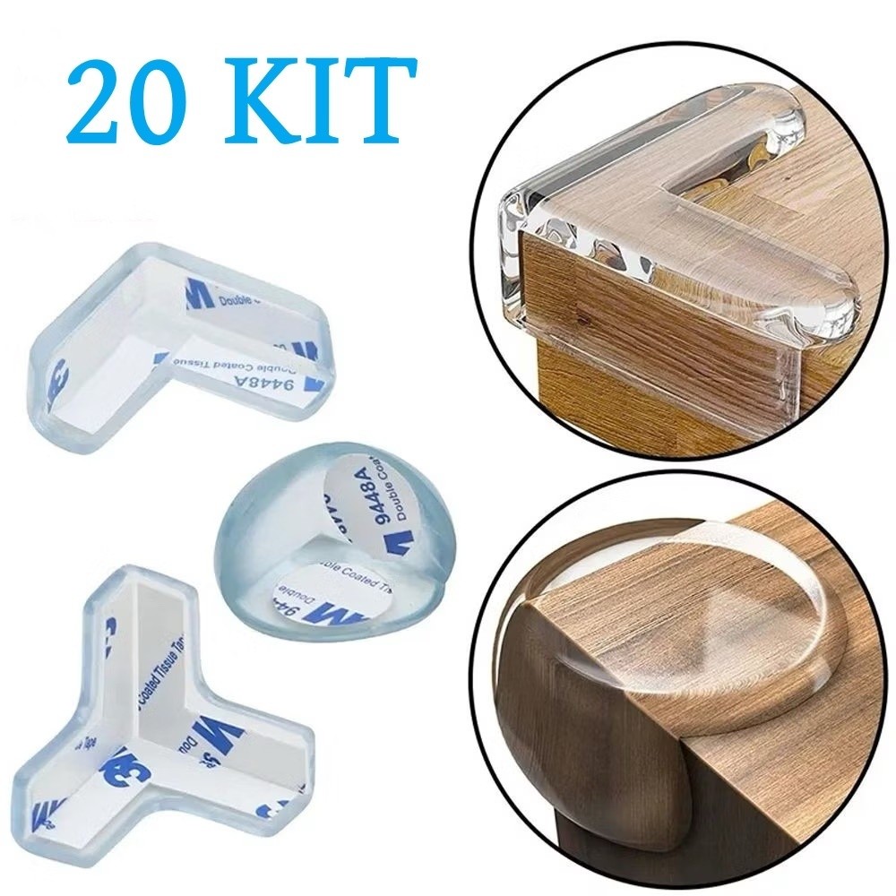 20 Protetor De Silicone De Mesa Quina Protetor Para Móveis Quarto Cozinha Casa