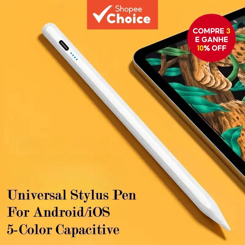 Caneta Stylus Universal Para Android/iOS-Lápis Capacitivo Tablet Com Tela De Toque De 5 Cores