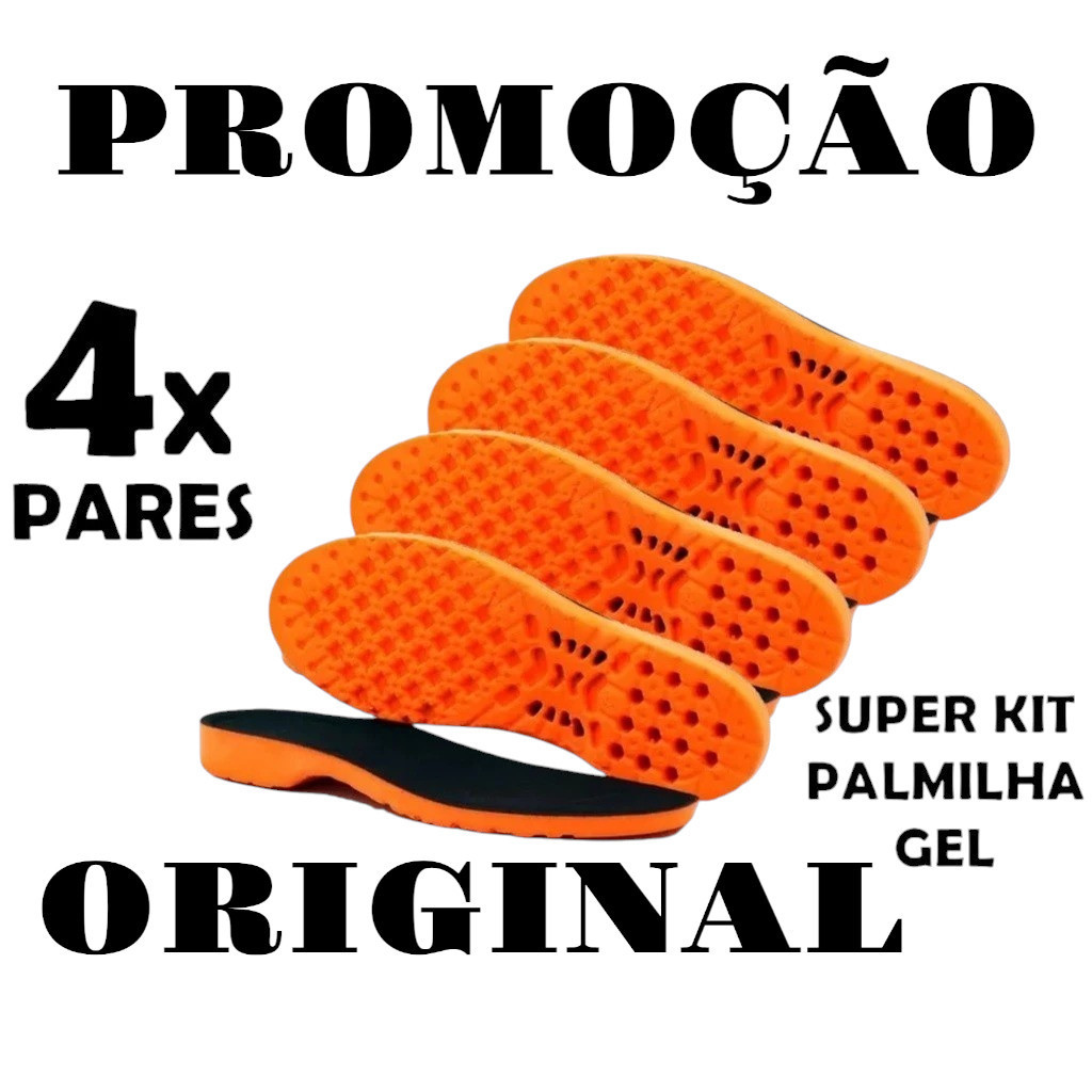 Palmilha de Gel P.u Confortável Macia Ideal Para Quem Trabalha De Pé Durante Muitas Horas