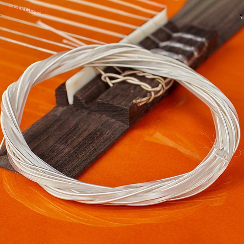 [dddxceeg] 6 Peças De Cordas De Guitarra Nylon Conjunto Prateadas Para Clássica