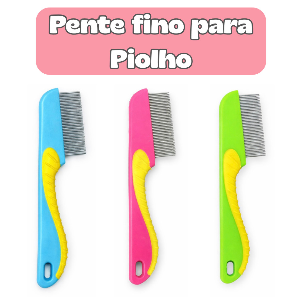 Unidade Pente para Piolho COM CABO e cerdas de Aço Inox