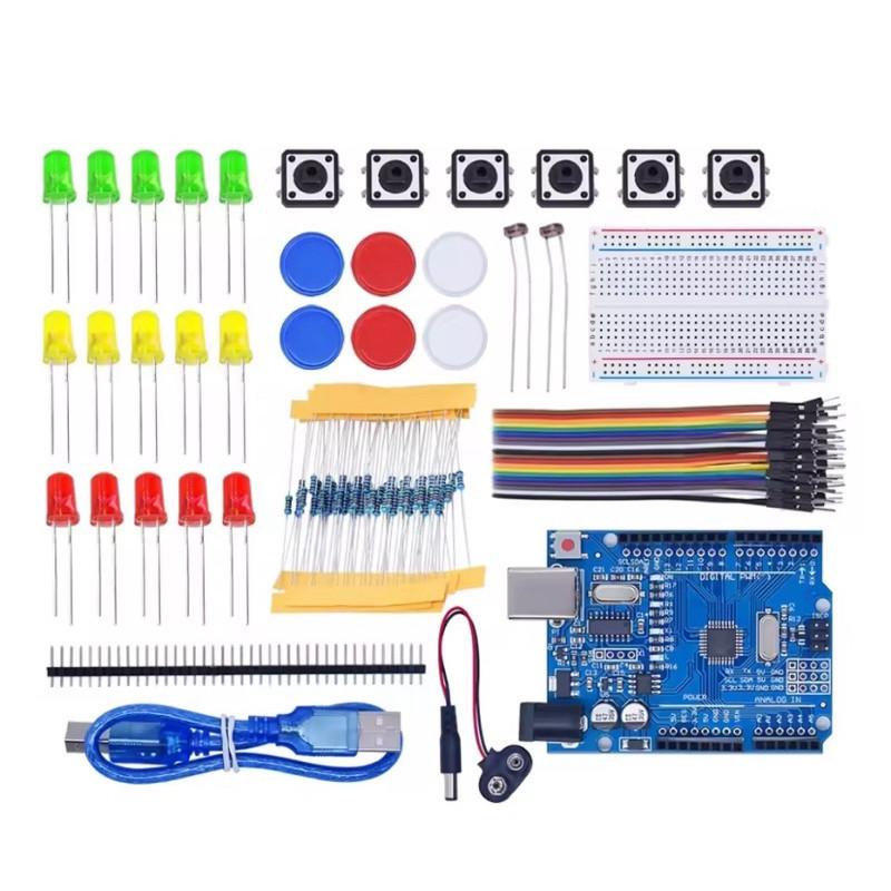 Kit Educacional Arduino Uno – Componentes Essenciais para Iniciantes