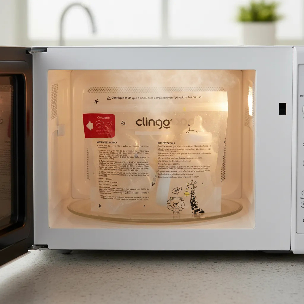 Esterilizador De Mamadeira Micro-ondas Clingo Smart 5 Unid