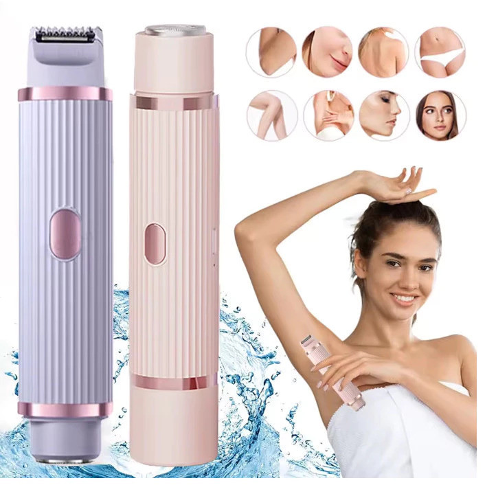 Depilador Eletrico Feminino Recarregável Removedor De Pelos Navalha Dupla Techo pro