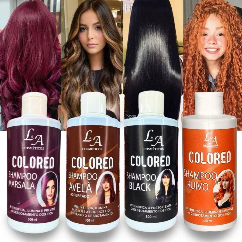 Shampoo Escurecedor Cabelos Brancos Tonalizante cabelereiro lavagem  matizador colorir coloração Colored 100% Natural