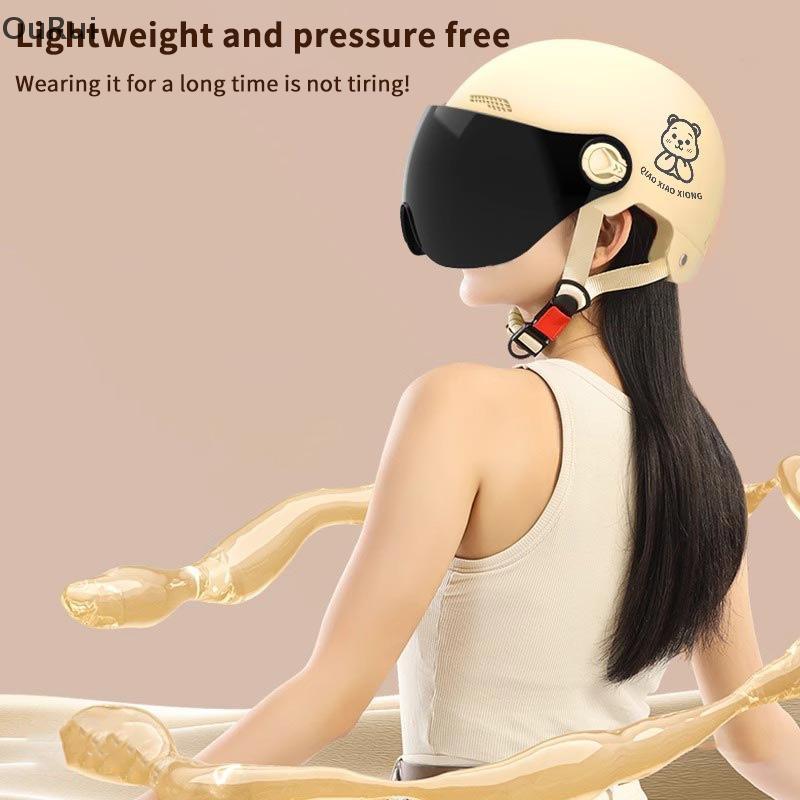 [B & C] 1 Peça Certificado 3C Masculino E Feminino Adulto Desenho Animado Bicicleta Elétrica Motocicleta Meio Capacete C