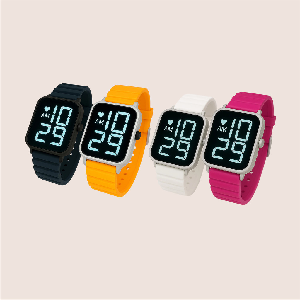 Relógio Esporte Led Á Prova D'agua Unissex Estilo Smartwatch