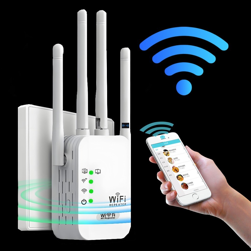 Amplificador de sinal Wi-Fi repetidor e roteador sem fio rede sem fio através da parede Dupla pressão G8