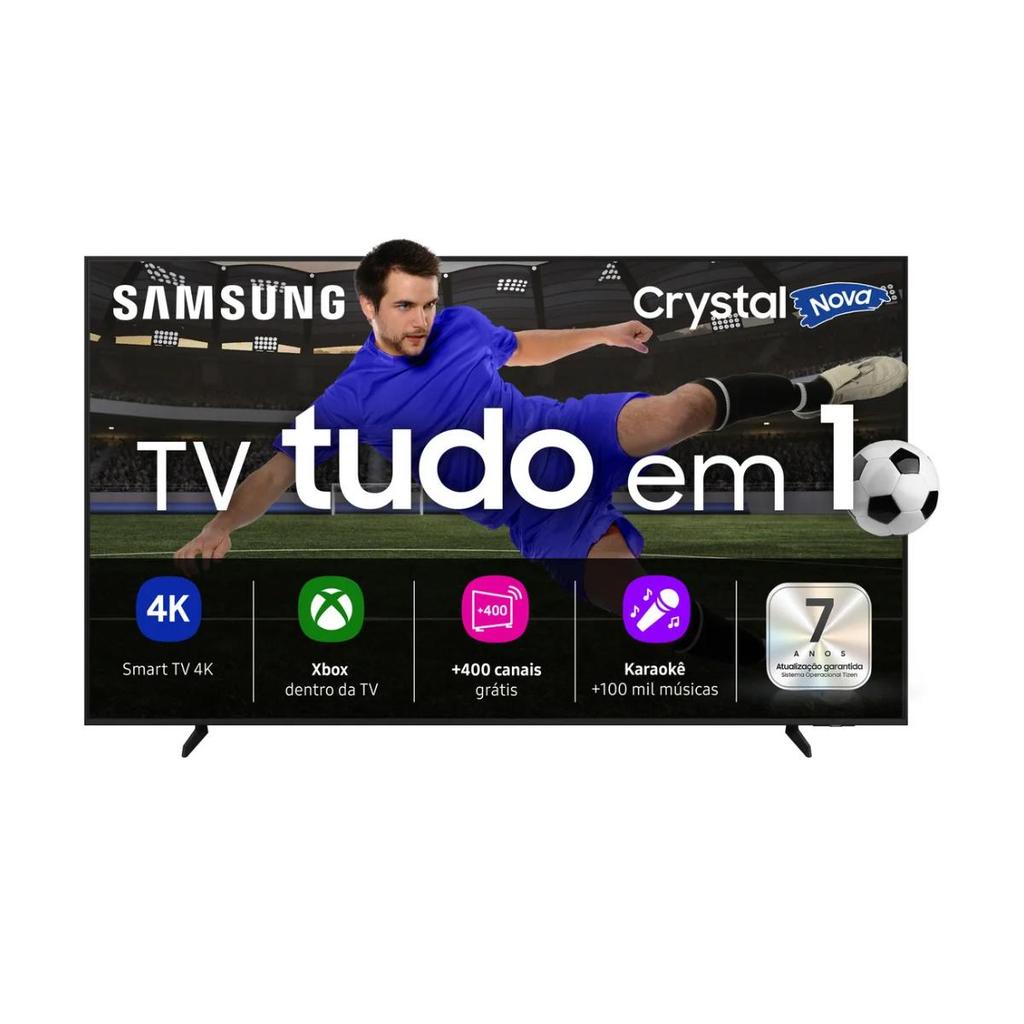 Smart TV Samsung 55" 4K UHD Crystal HDR10+ Tizen 3 HDMI Wi-Fi Bluetooth LH55BEFH4GGXZD Preto