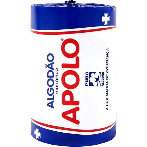 ROLO DE ALGODÃO HIDRÓFILO APOLO GRANDE - 500G