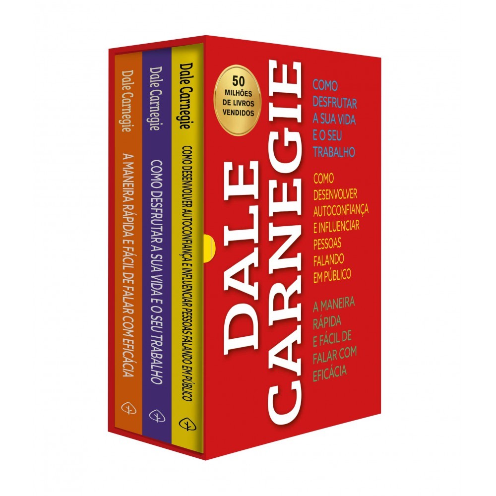 Box Dale Carnegie - Autoconfiança, Oratória e Produtividade - Desenvolvimento Pessoal