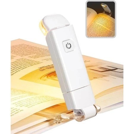 LED Book Reading Light Adjustable Brightness USB Eye Protection Clip Portable Bookmark Light,damai