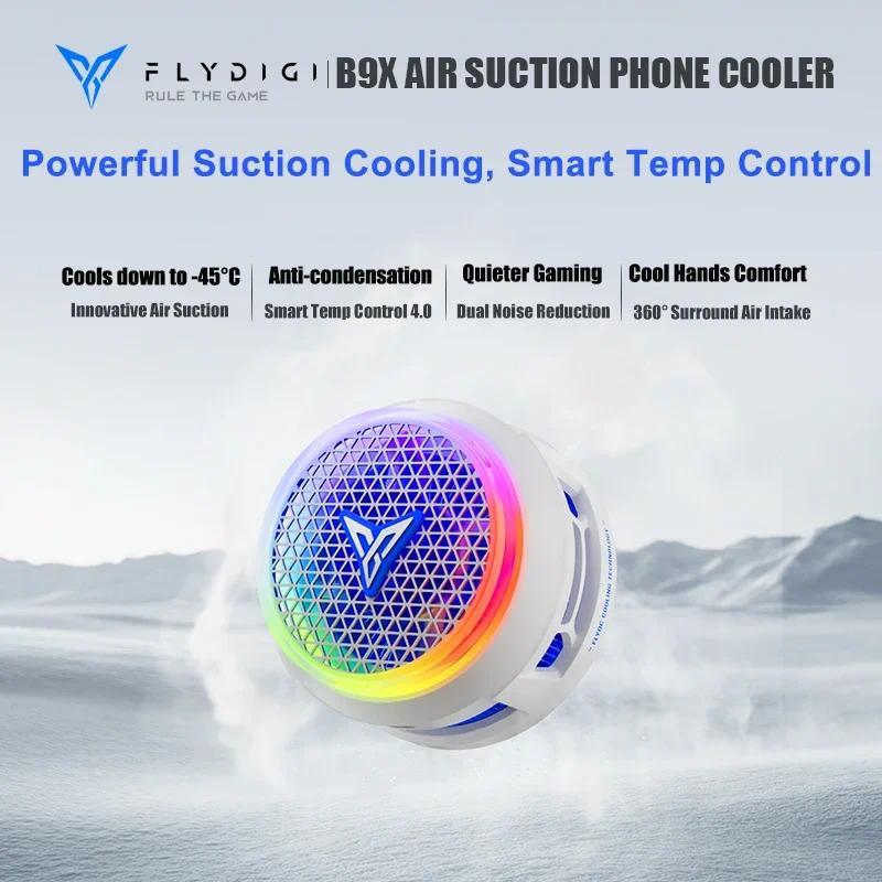 Flydigi B9X Ventilador De Resfriamento Para Jogos Móveis Cooler Radiador De Sucção Magnética Conversão De Frequência Int