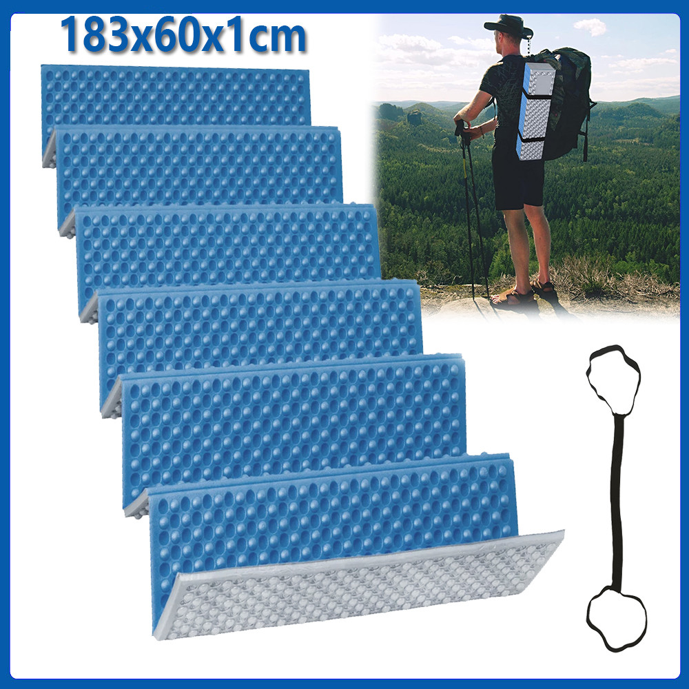 Isolante Termico Camping Colchão Insulation Mat Revestida de À Prova D’Água Tapete Dobrável à Prova de Umidade Azul