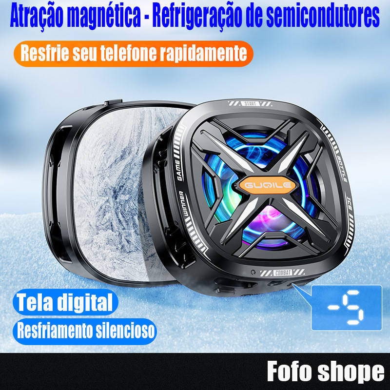 Instant Cooling Black Shark FS05 Pro Phone Cooling Back Clip Ultra leve e potente para jogos