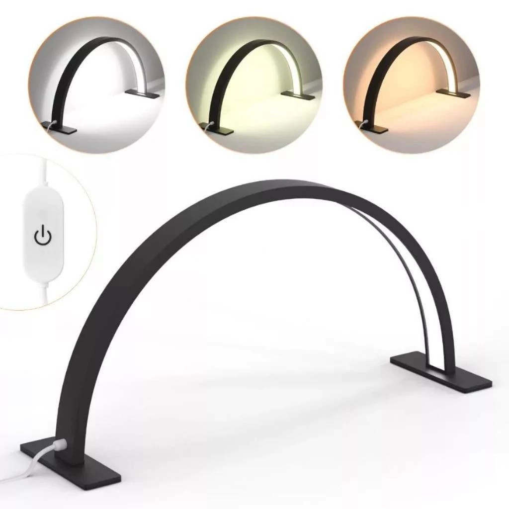 Luminaria Meia Lua Estetica Mesa Spa Arco 3 Tons Ajustavel Salao Beleza Limpeza De Pele