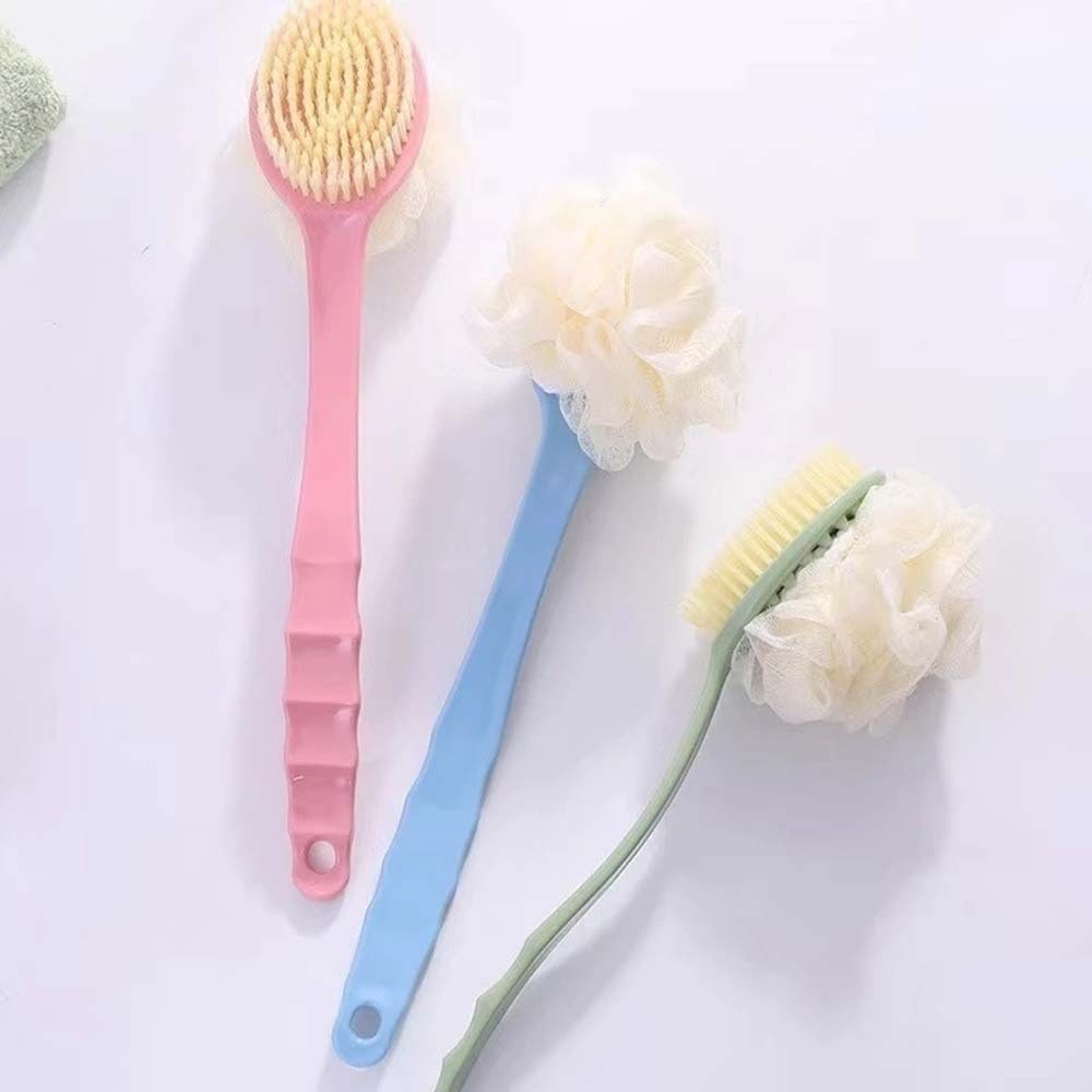 Escova De Banho Com 2 Em 1 Para Esfregar As Costas E Esfregar com Bucha Massageadora