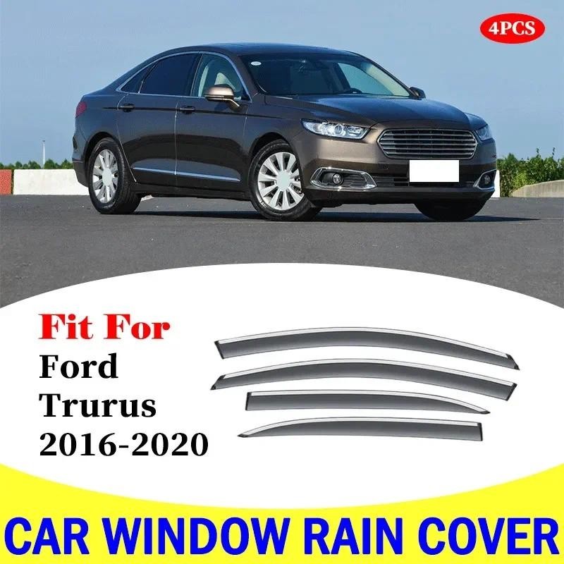 Para Ford Trurus 2016-2020 Viseira Da Janela Do Carro Escudo De Chuva Defletores Toldo Guarnição Capa exterior Acessório