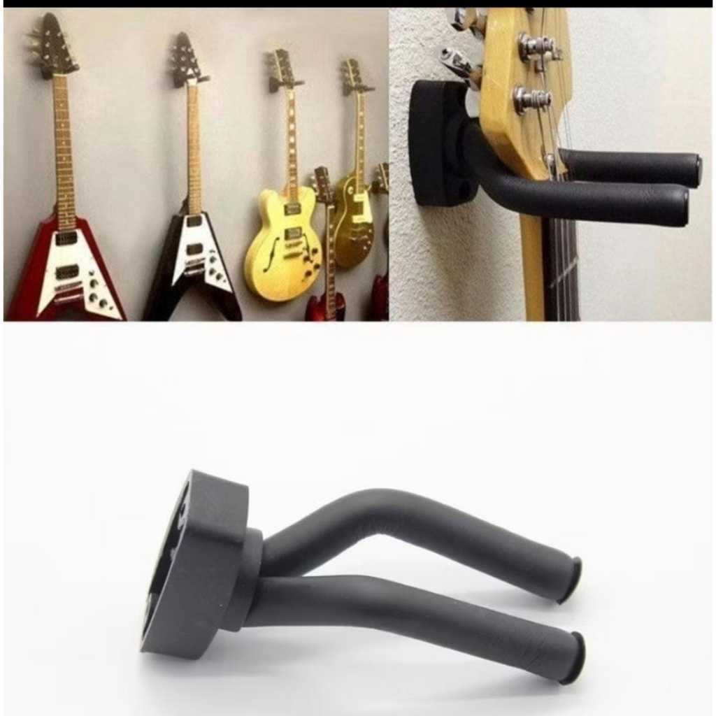 Suporte de Parede Reforçado para Violão em Aço Revestido Violão Ukulele Guitarra Viola Violino