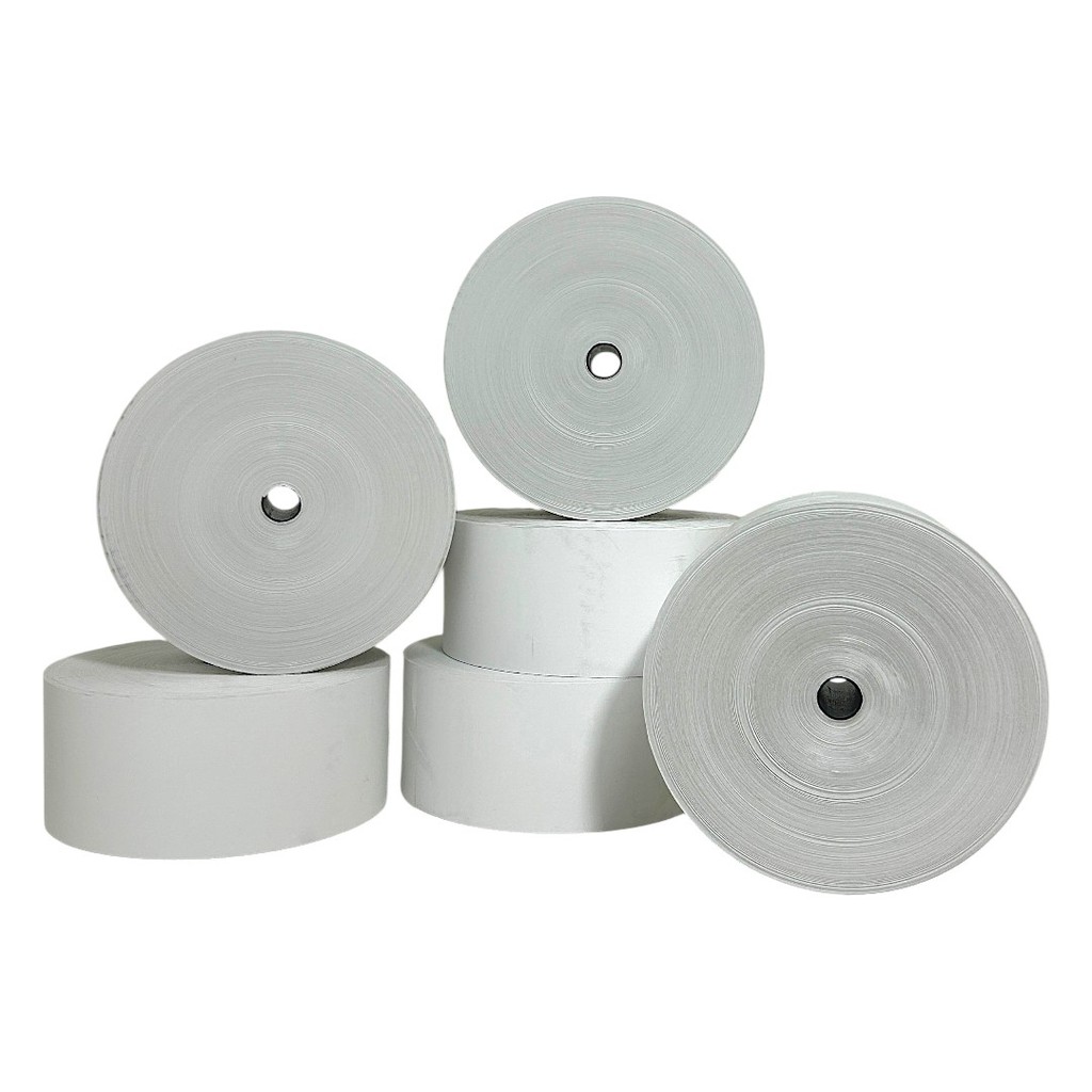 6 Bobinas Térmica para Relógio de Ponto Eletrônico - 300 metros x 57mm