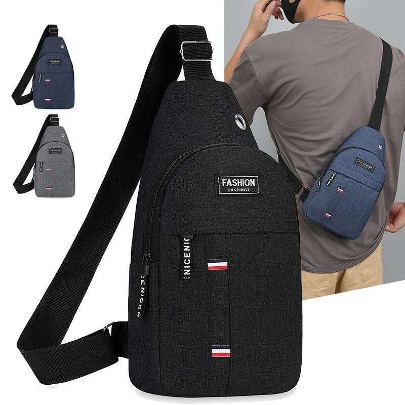 Bolsa Mochila De Peito Tiracolo Pochete Bolsa Impermeável Transversal Masculina 90773