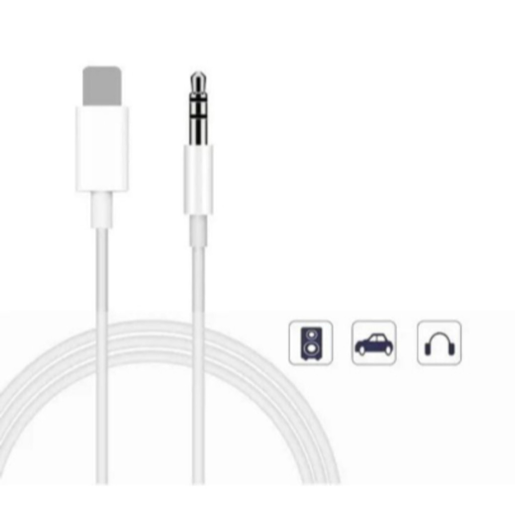 Cabo P2 Iphone Auxiliar Áudio Para IOS Lightning 7 8 X 1112 13 PRO MAX 3.5mm P2