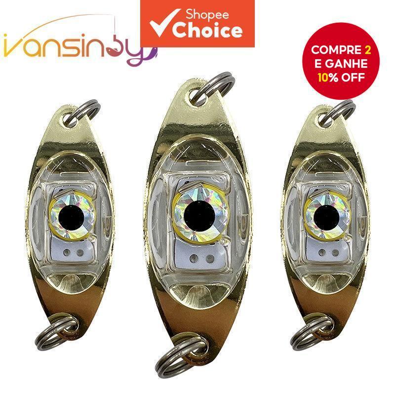 LED Fishing Lights Night Fish Finders Super Fluorescentes Brilham Na Escuridão Subaquática Isca De Peixe
